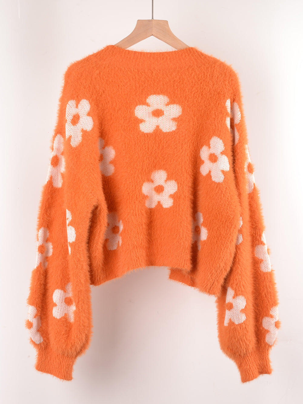 Floral Open-Front Cardigan