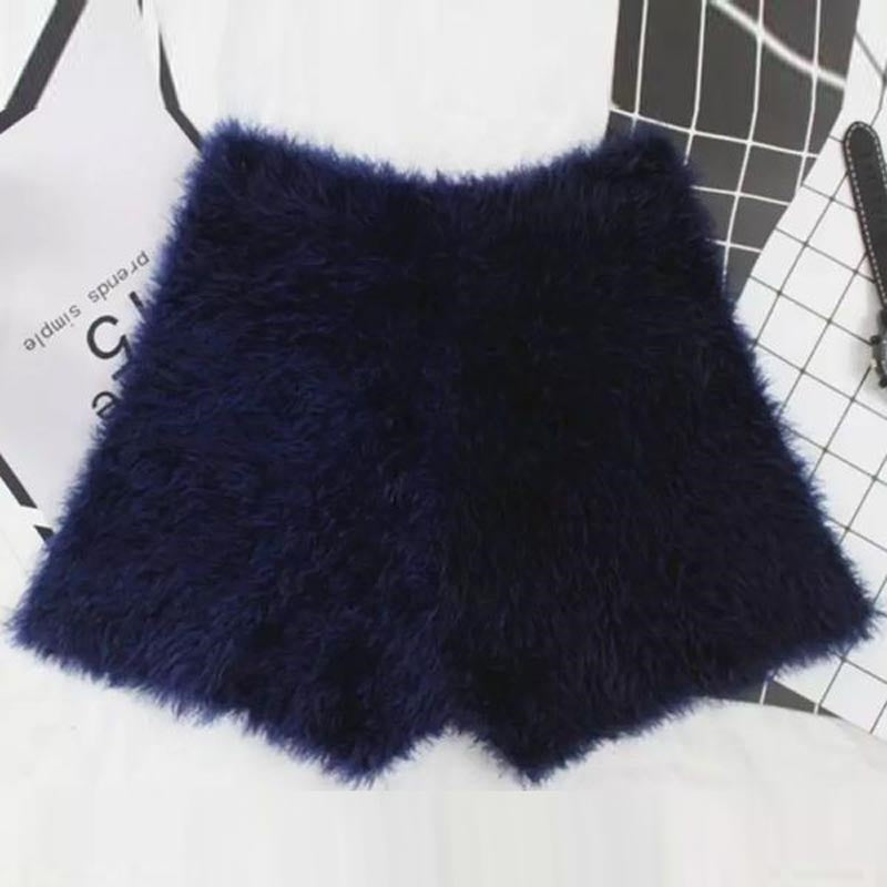 High-Waisted Knit Fleece Shorts