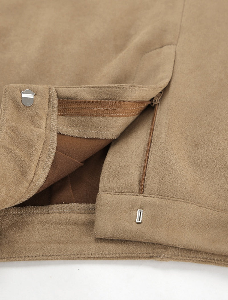 High-Slit Maxi Skirt with Fitted Waist