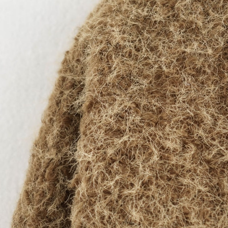 Tie-Waist Knit Long Sleeve Coat