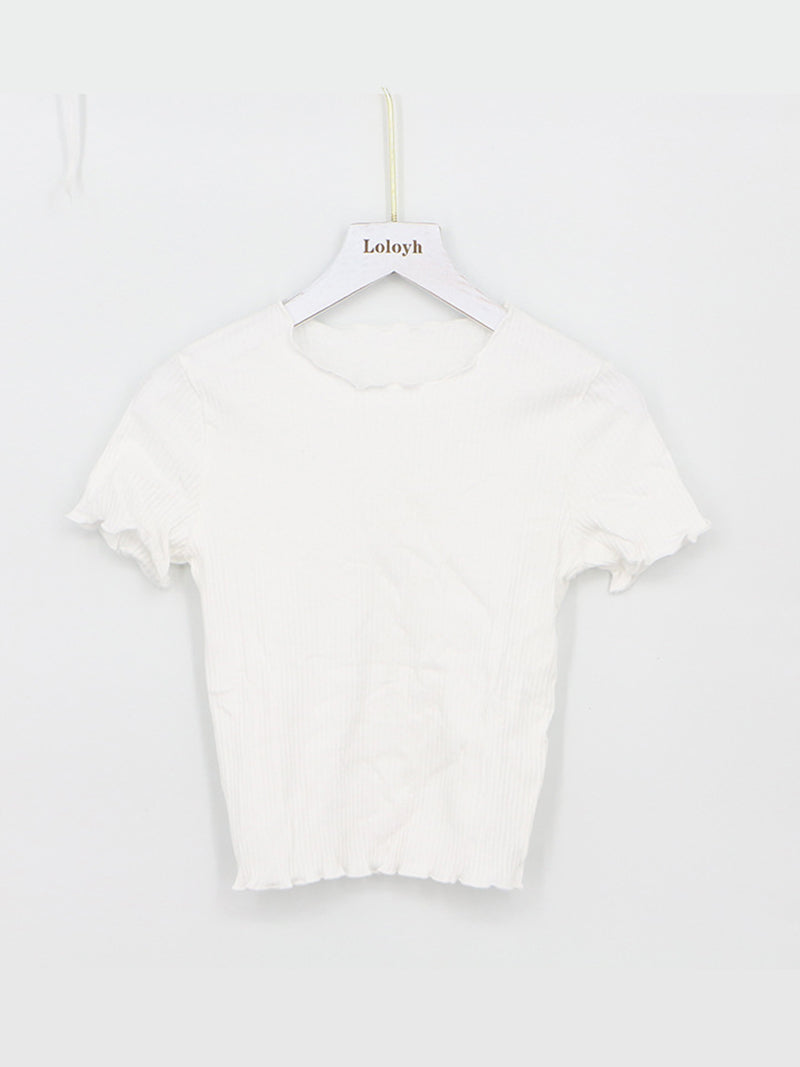 Solid Ribbed Top