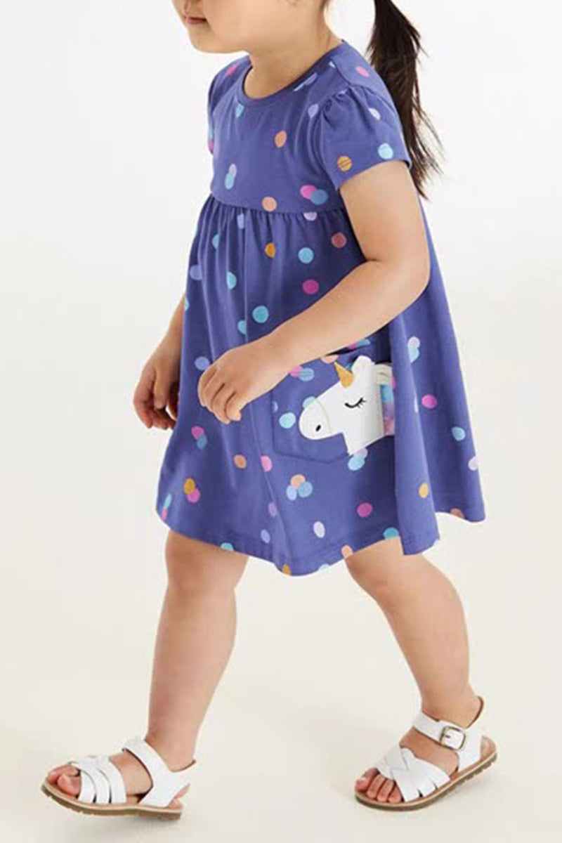 Polka Dot Pocket Dress (Kids)