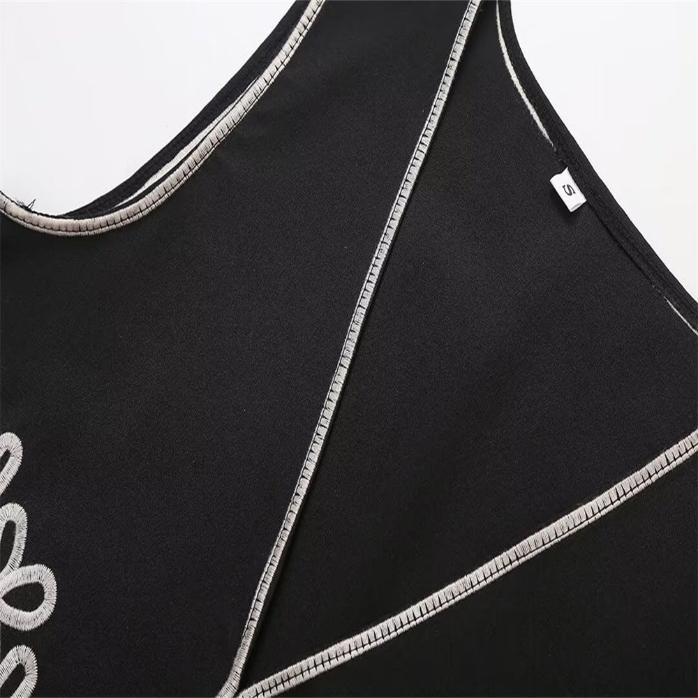 Button-Front V-Neck Vest