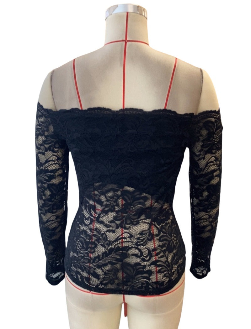 Off-Shoulder Lace Top