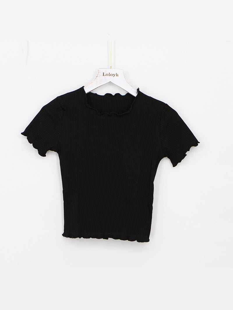 Solid Ribbed Top