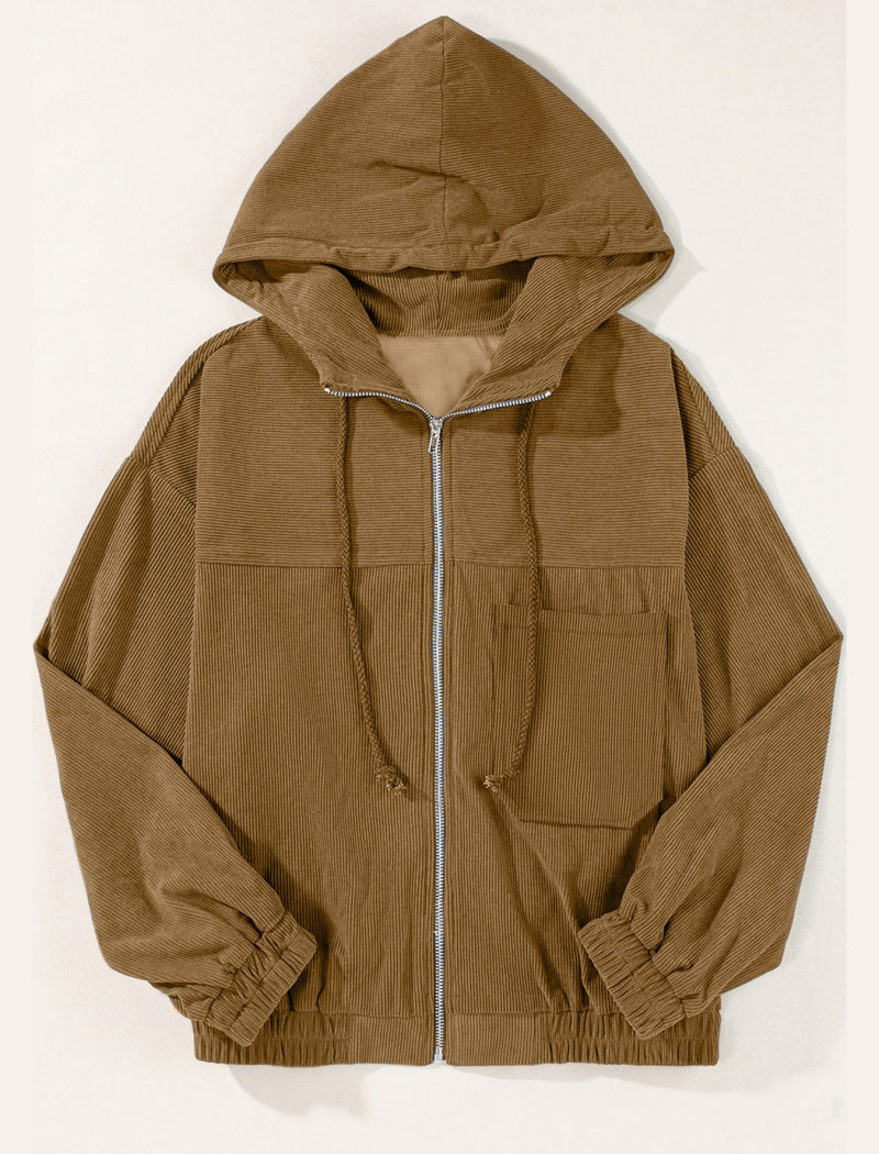 Zip-Up Casual Hoodie Jacket