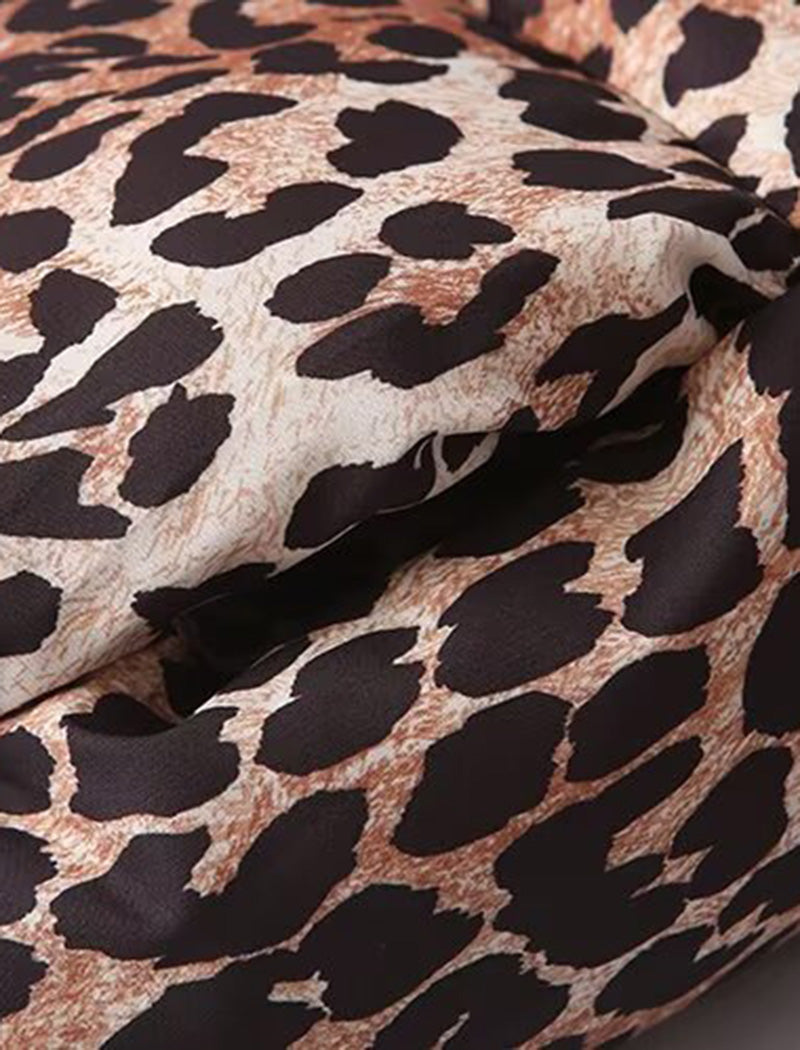 Cozy Leopard Print Puffer Jacket