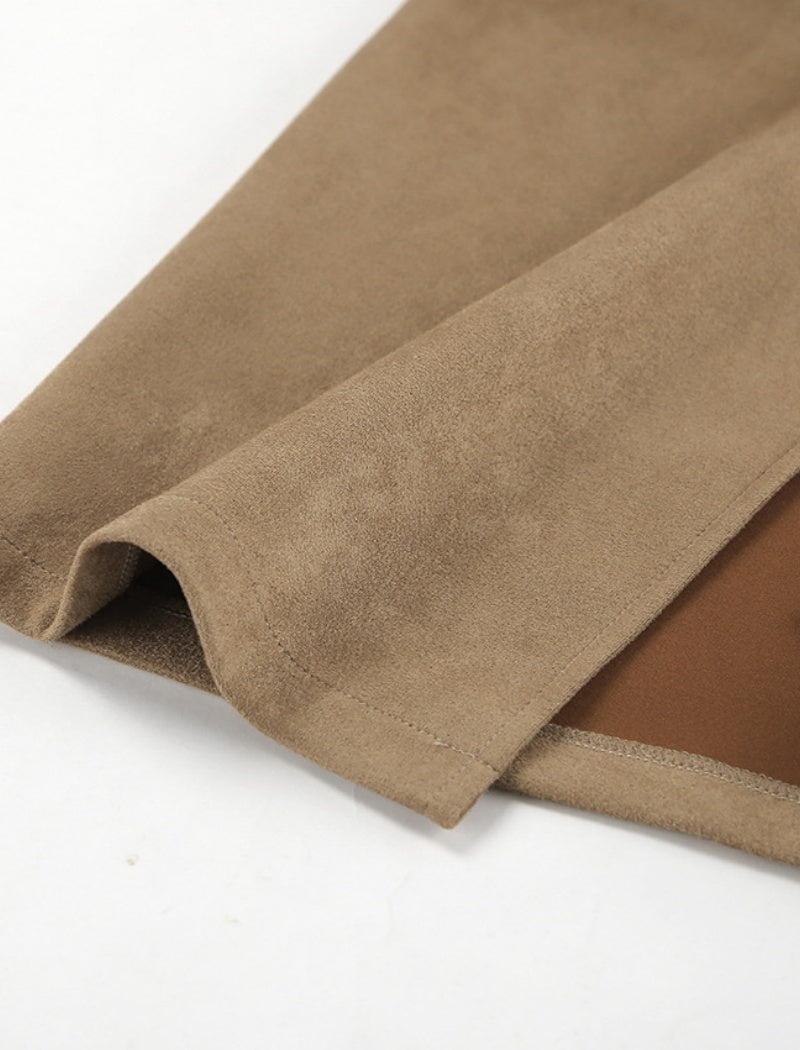 High-Slit Maxi Skirt with Fitted Waist