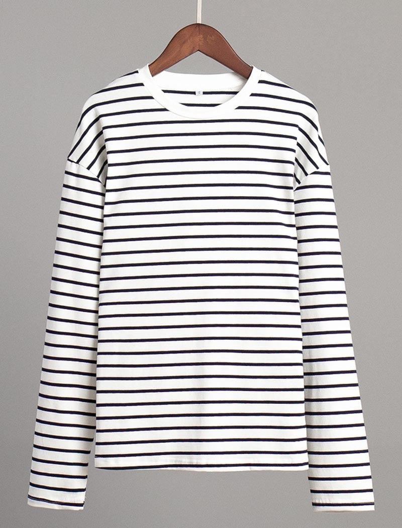 Striped Long-Sleeve Top
