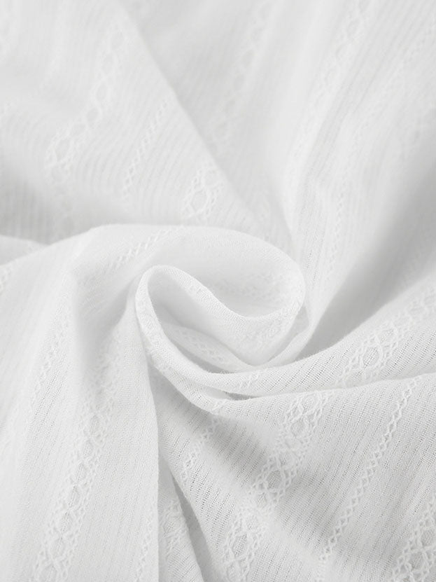 Striped Button-Up Long Sleeve Blouse