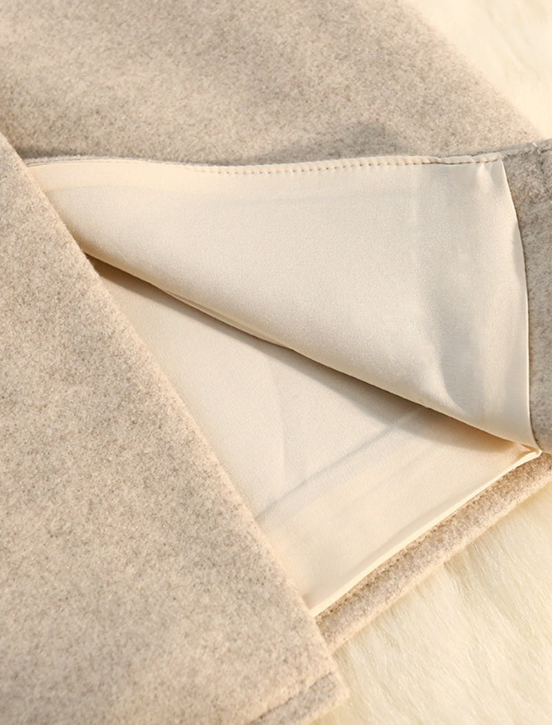 High-Waisted Pencil Skirts in Neutral Tones