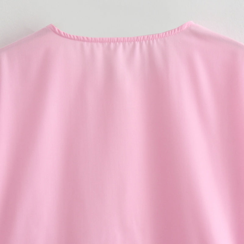 Tie-Front Peplum Blouse