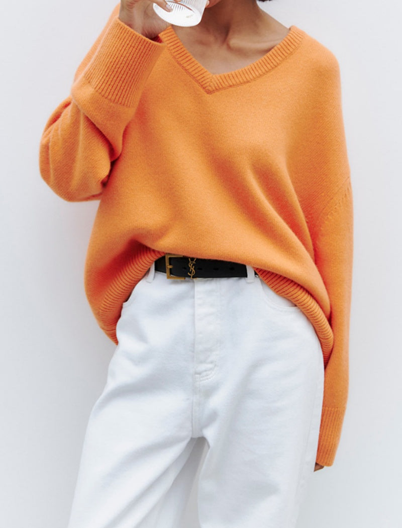 Oversized V-Neck Sweater