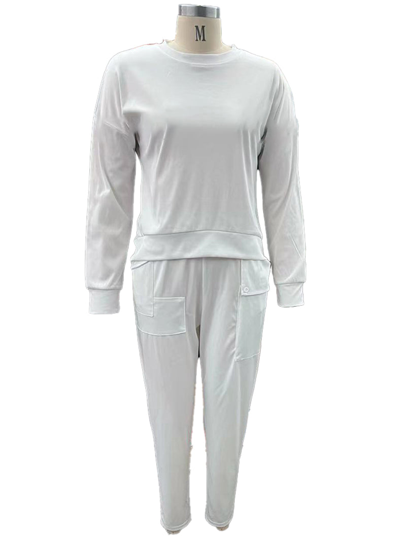 Back-Tie Top and Cargo Pants Set