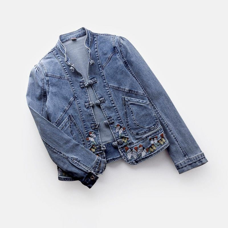 Button-Up Denim Jacket