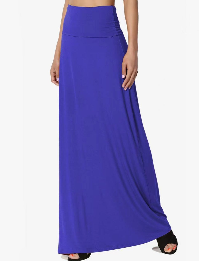 Stretchy Full-Length Maxi Skirt