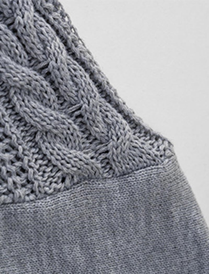 Crew Neck Long Sleeve Knit Sweater