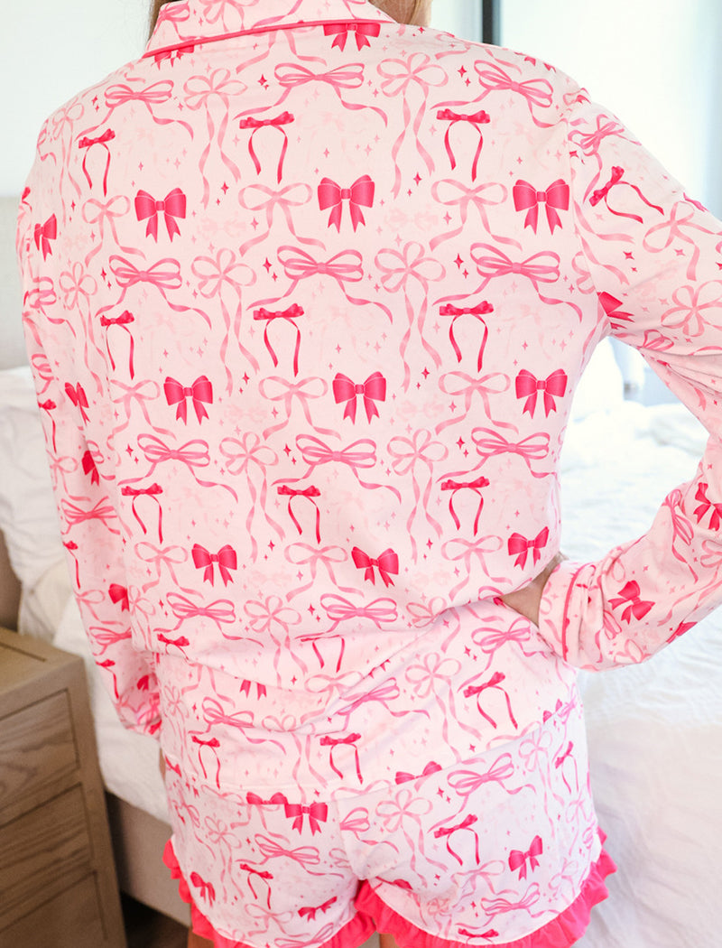 Printed Long-Sleeve Pajama Set