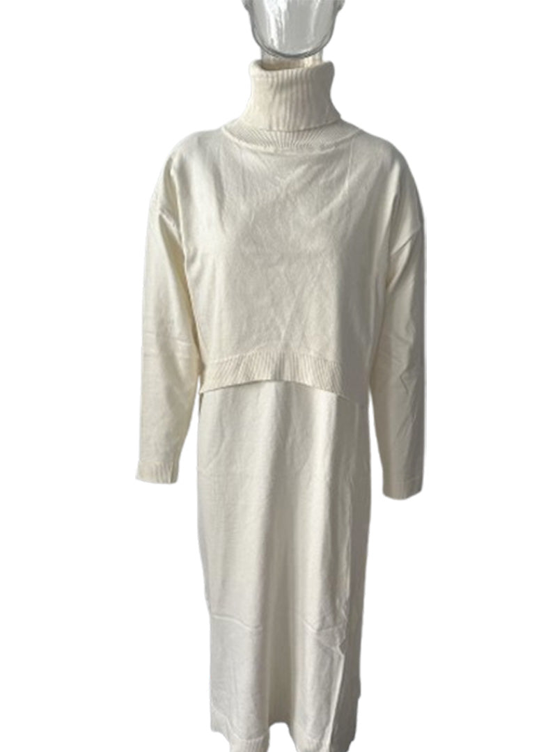 Turtleneck Sweater and Maxi Skirt Set