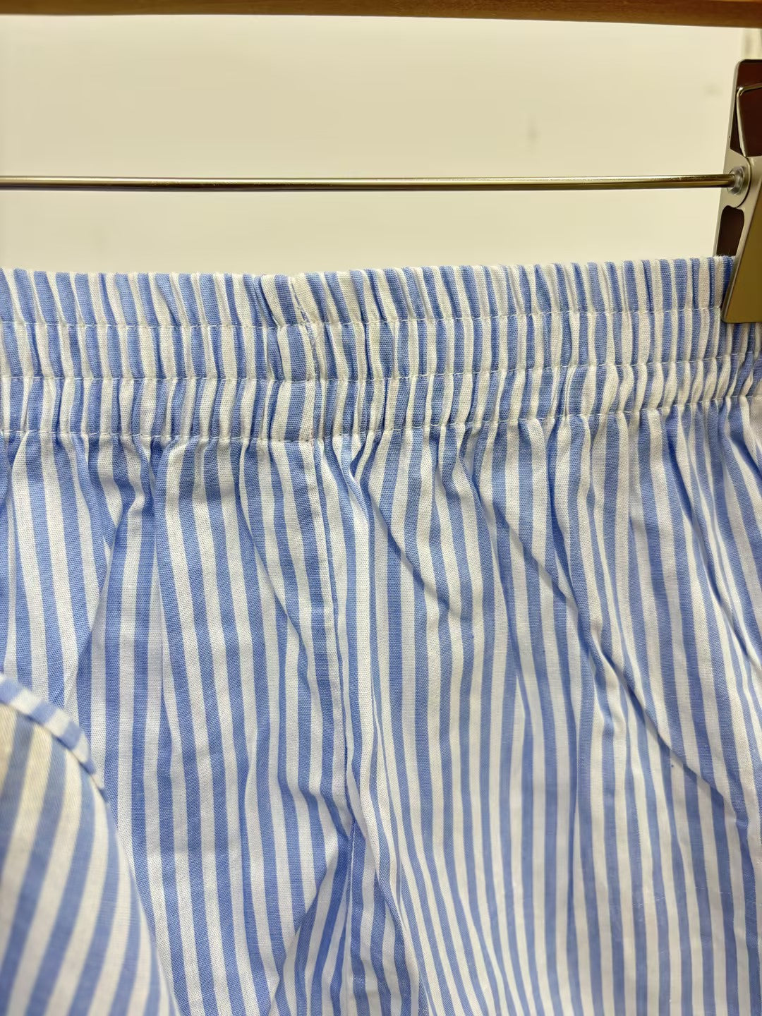 Striped Button-Up Shirt and Shorts Set