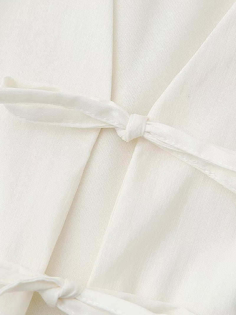 Sleeveless Tie-Front Vest