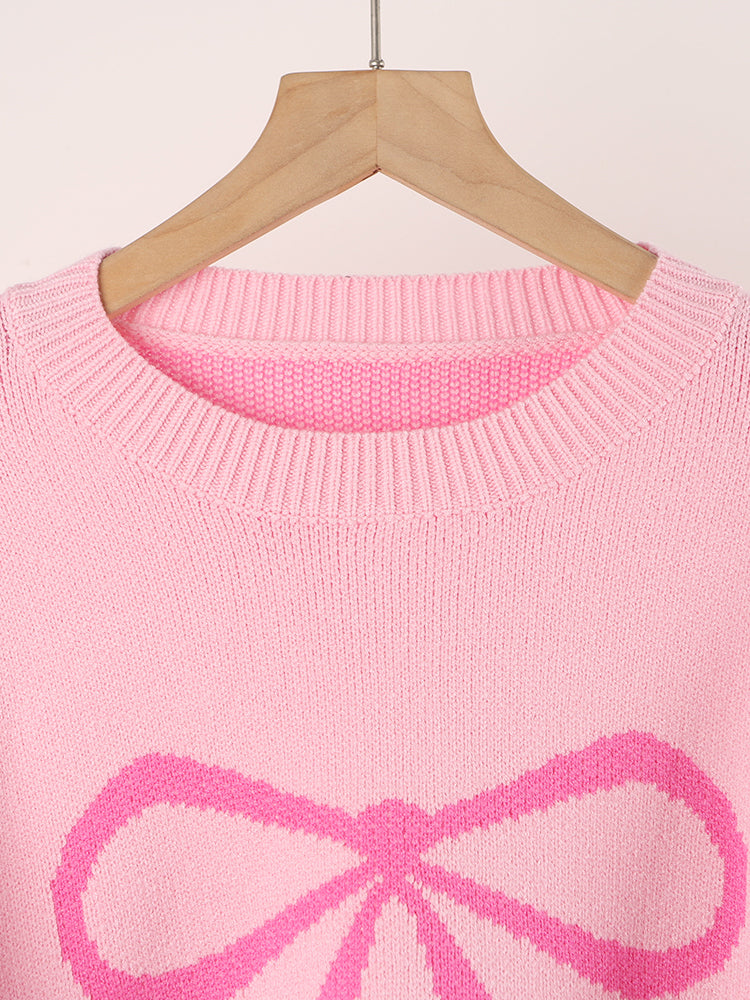 Bow Graphic Sweater