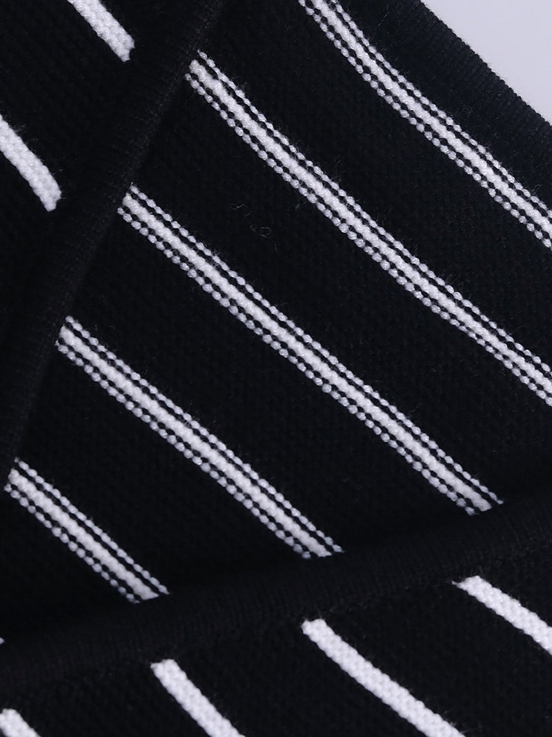 Striped Tie-Front Vest