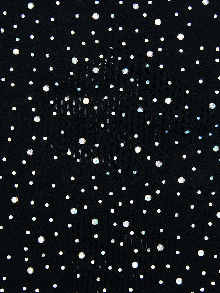 Sheer Mesh Rhinestone Bodysuit