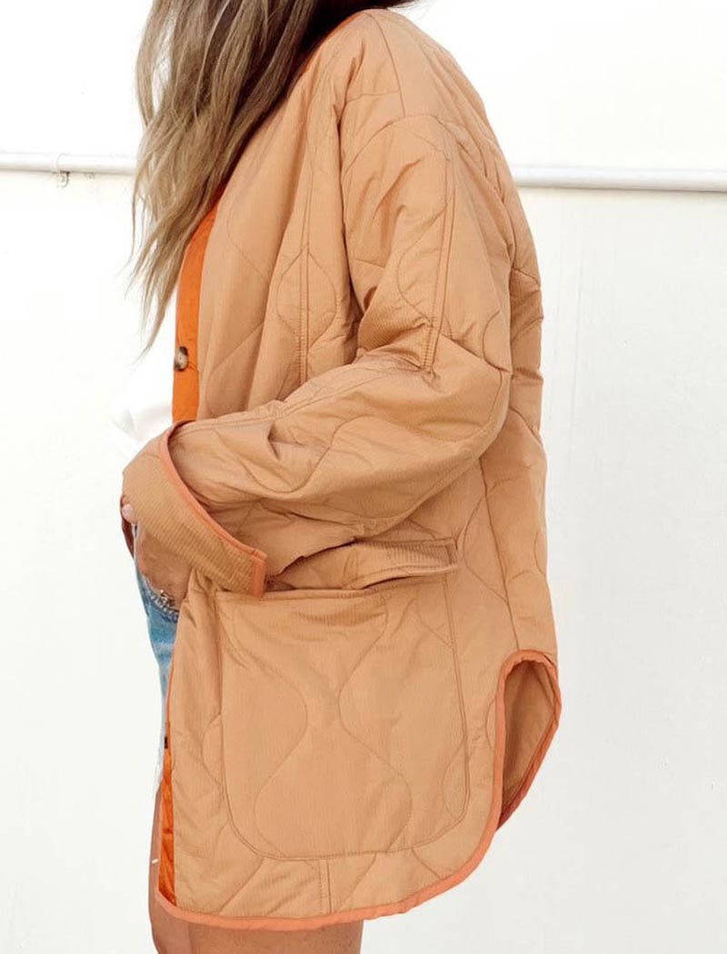 Quilted Colorblock Jacket