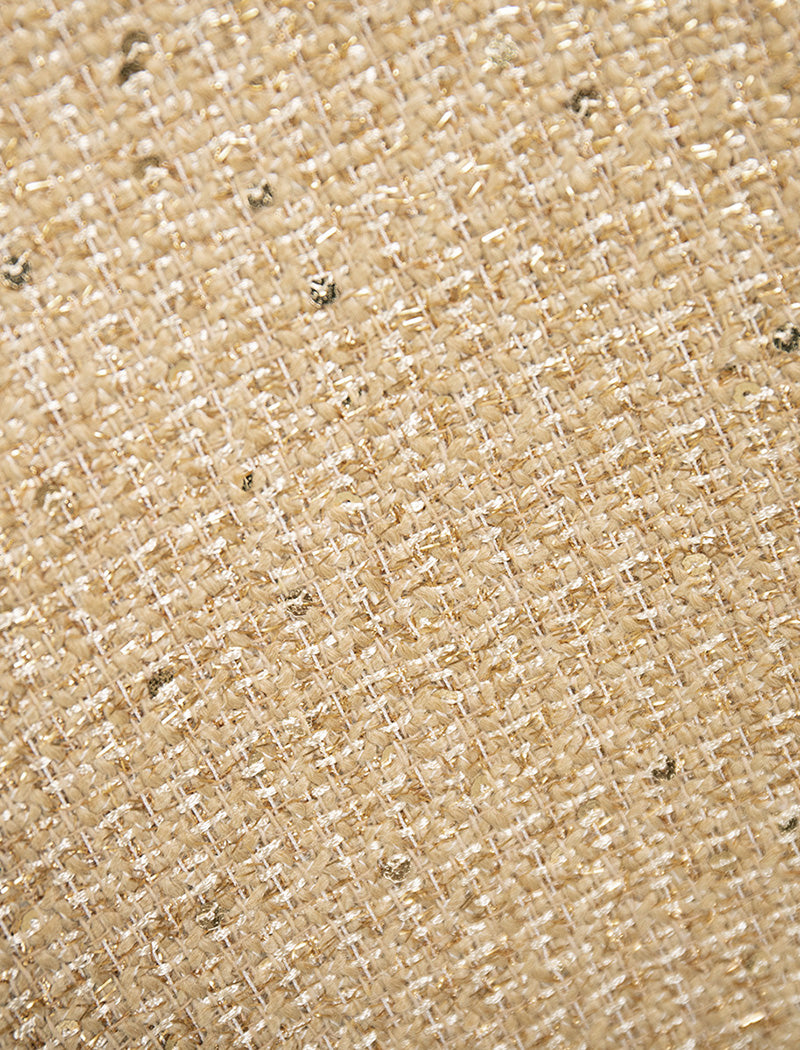 Sequin Stand-Collar Loose Jacket