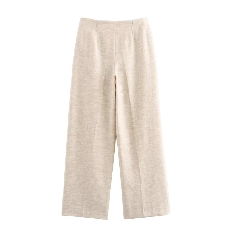 Side Slit Off-Shoulder Top and Pants Set