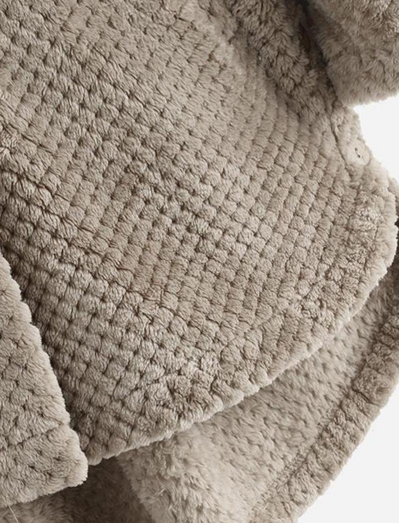 Hooded Mid-Length Reversible Coat