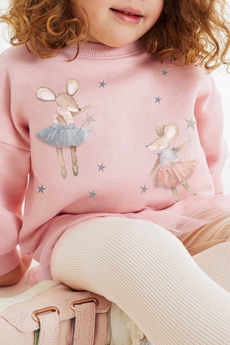 Mouse Print Top and Leggings Set (Kids)