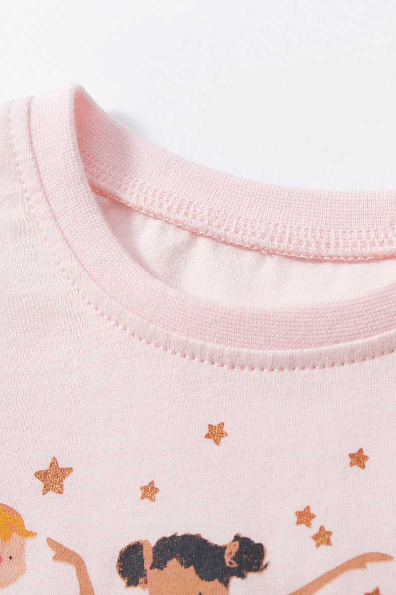 Ballet Print Ruffle Dress (Kids)