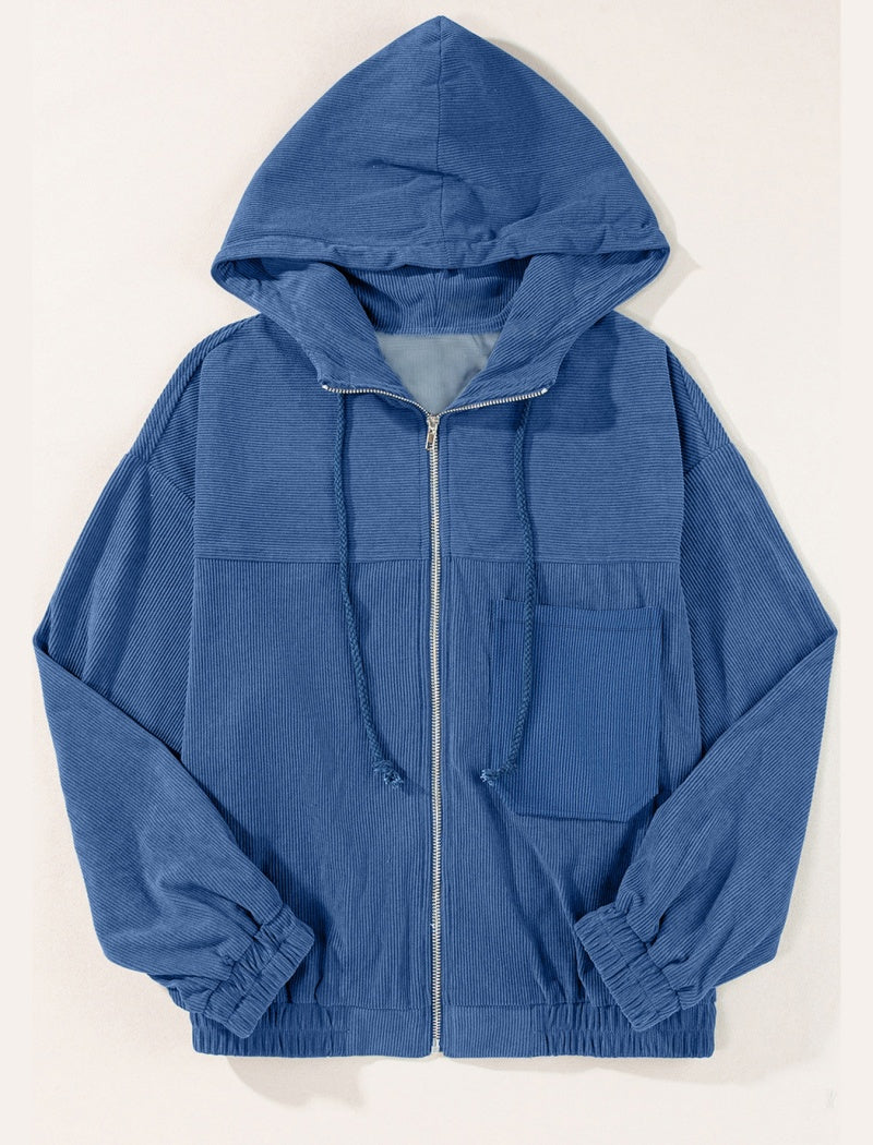 Zip-Up Casual Hoodie Jacket