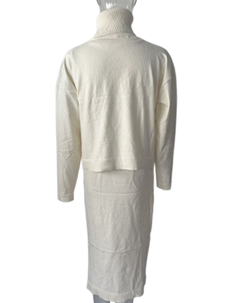 Turtleneck Sweater and Maxi Skirt Set