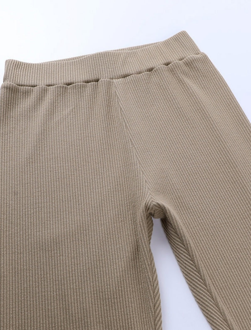 Ribbed High-Waisted Leggings