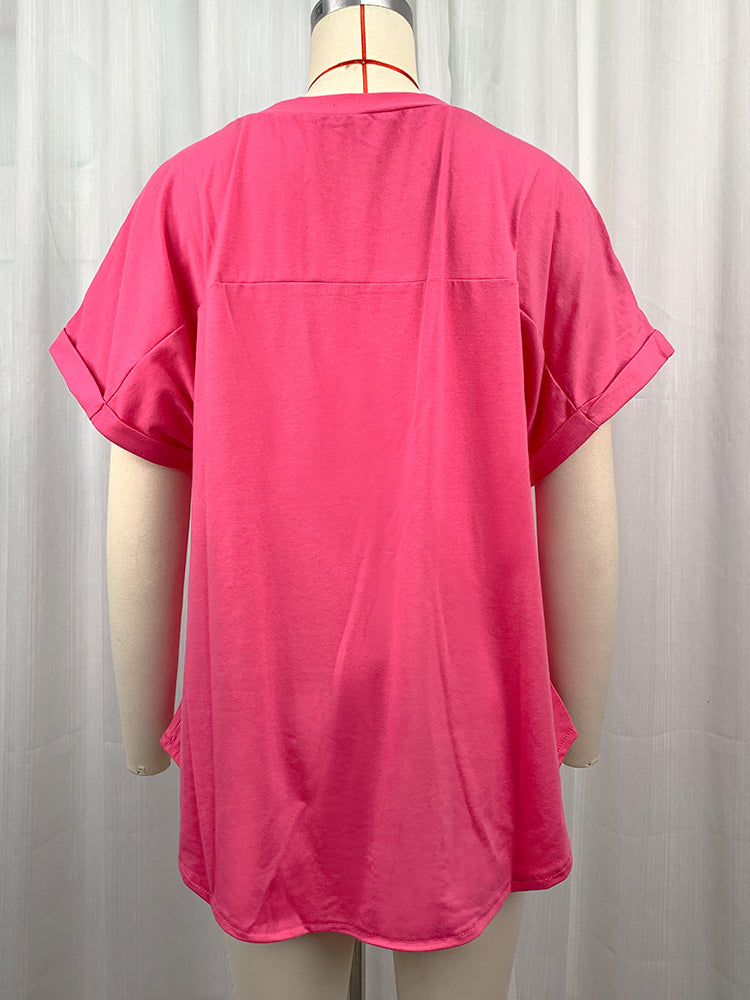 Bow Print Short-Sleeve Tee