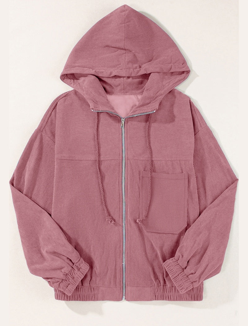 Zip-Up Casual Hoodie Jacket