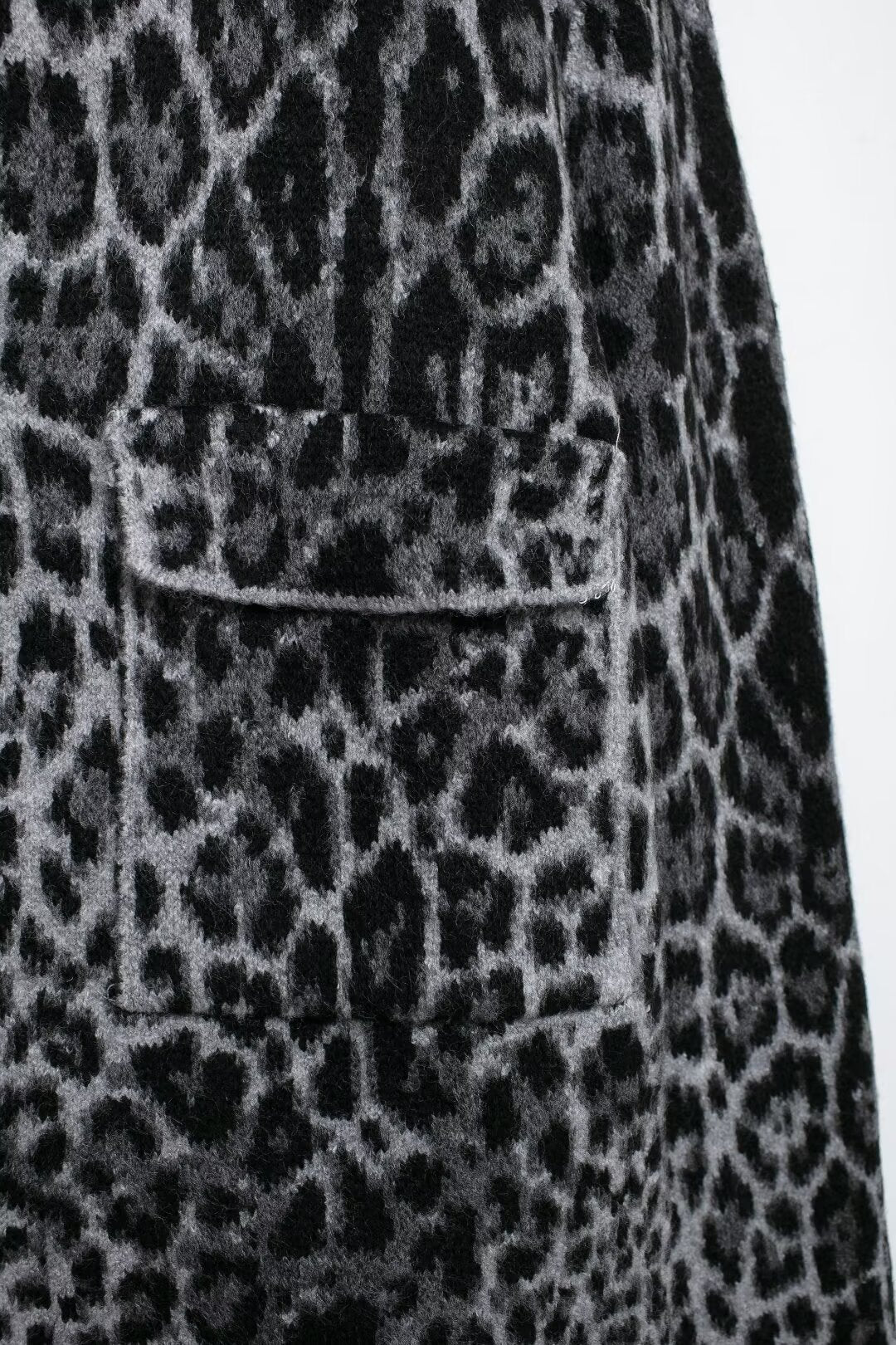 Leopard Print Button-Down Jacket