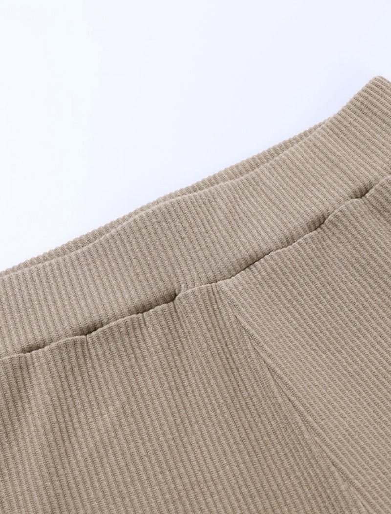 Ribbed High-Waisted Leggings