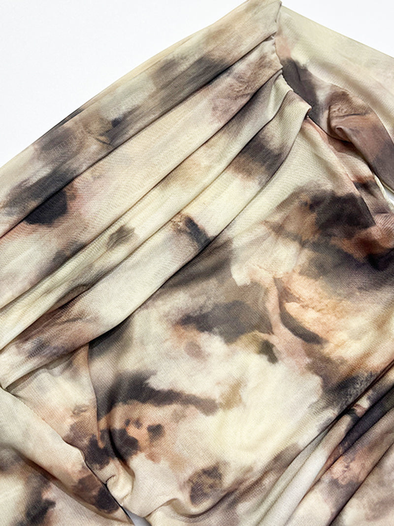 Off-Shoulder Ruched Cropped Top