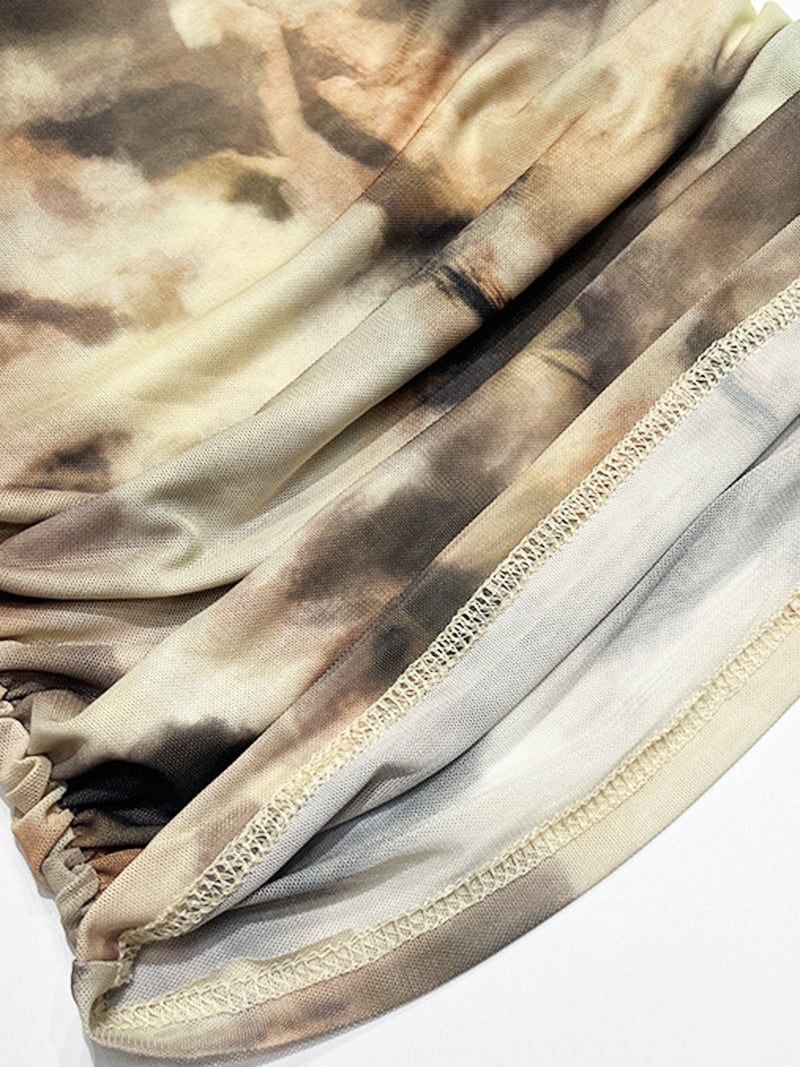 Off-Shoulder Ruched Cropped Top