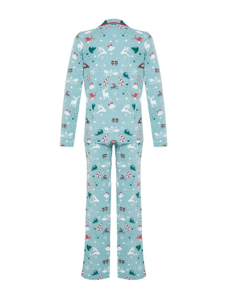 Christmas Print Pajama Pants Set