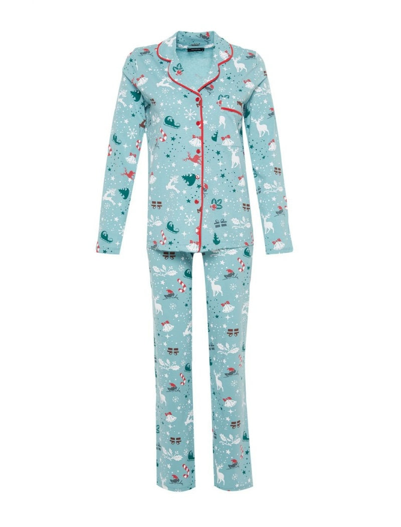 Christmas Print Pajama Pants Set