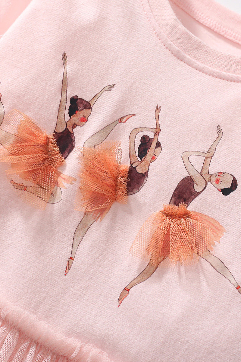 Ballet Print Tulle Dress (Kids)