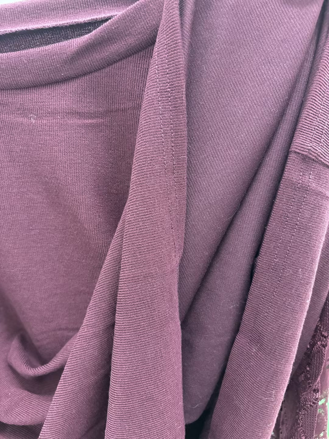 Lace Patchwork Loose Fit Long Sleeve Top