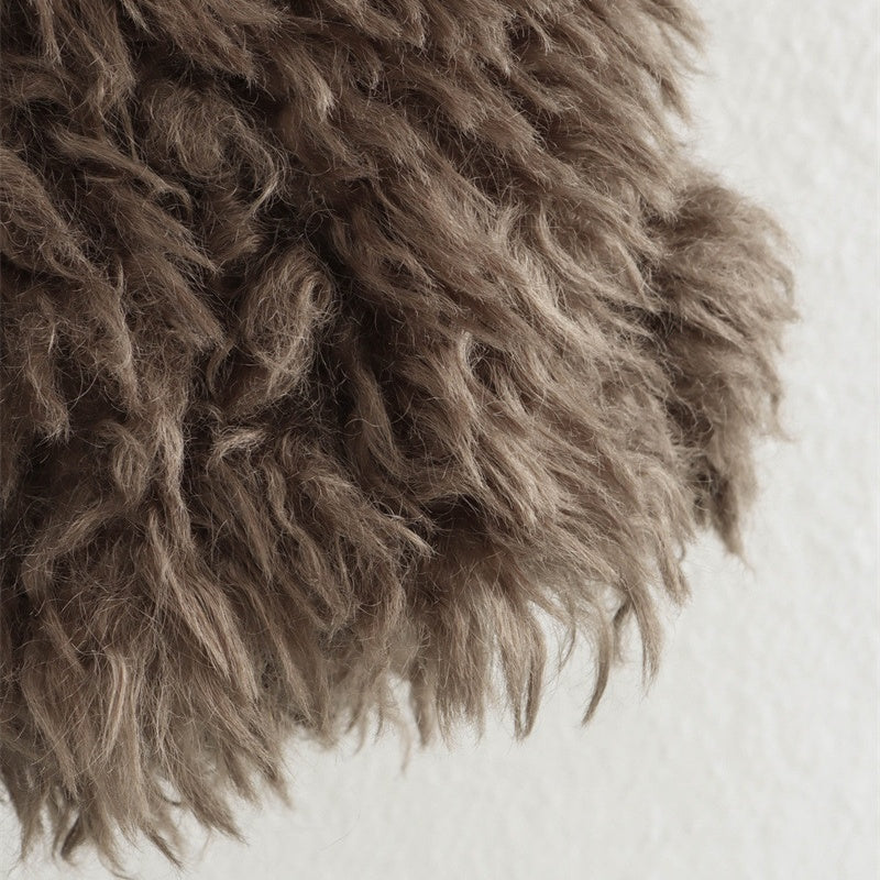 Fluffy Faux Fur Coat