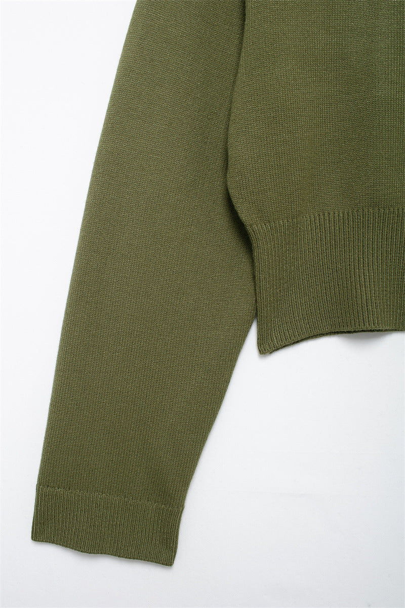 Classic Crewneck Cropped Sweater