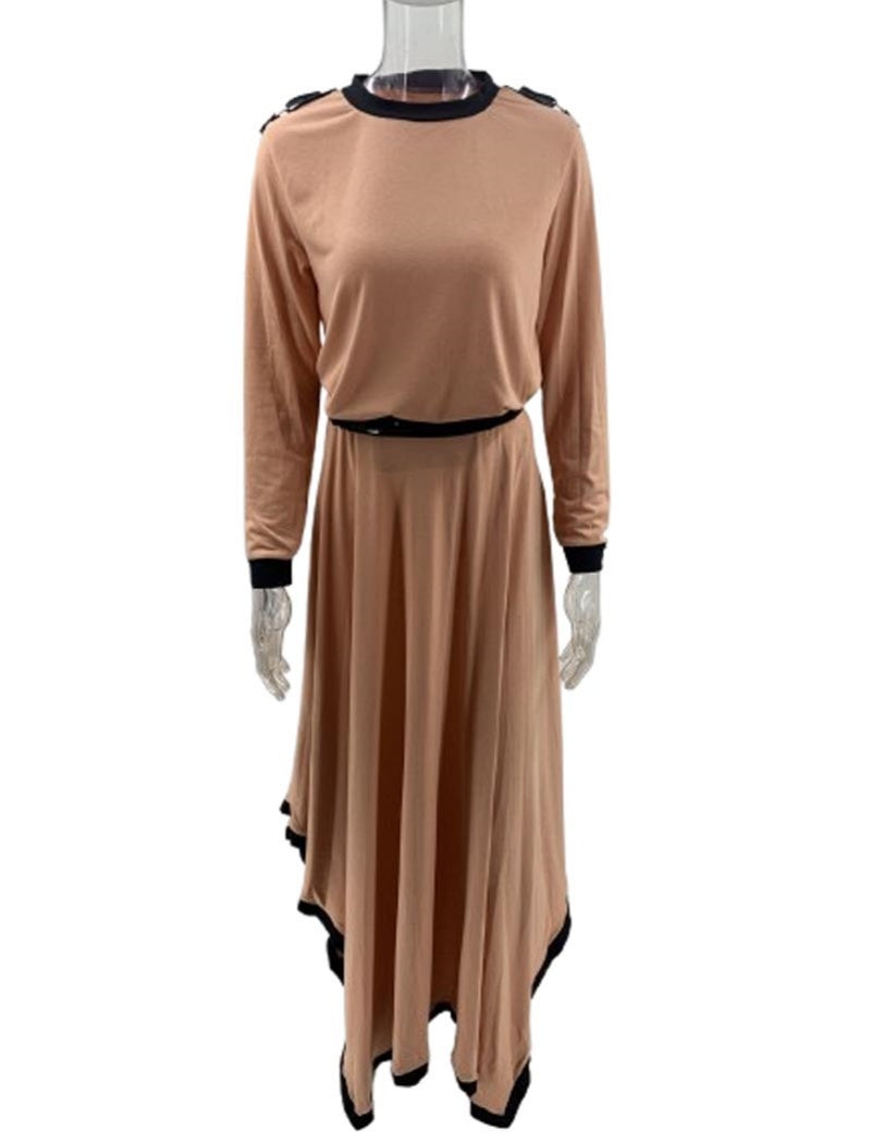 Asymmetrical Skirt Two-Piece Set